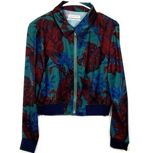 Urban Outfitters Retro Cropped Full Zip Jacket